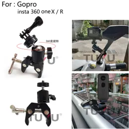 Telecamere tuyu per installa 360 moto moto motociclista supporto per moto per moto supporto per GoPro Insta 360 One X R Skeleton Frame Stand