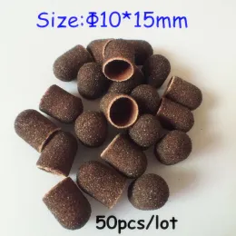 Bits Hot Sell 10*15mm 50 st/Lot Nail Art Slip Bands Caps Ring for Electric Nail Drill Professional Manicure Pedicure Nail Tools