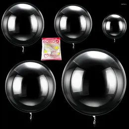 Decorazione per feste da 10 pezzi a bolla di palloncini Clear Balloons Impieno il 18/10/20/24 pollici Bobo Air Large Birthday Transparent Birthday Decor