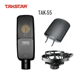 Processorer TakStar TAK55 Stor membrankondensormikrofon med chockmontering och popfilter, för vokalinspelning, podcasting, streaming