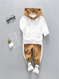 Kleinkind Baby Boy Hooded Casual Clothing Set Sweatshirt Langarm Herbst Herbst Jungen Kinder Outfits Tracksuit Anzüge Kinder Kleidung 210805998267