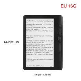 Игроки Ebook Reader 7Inch TFT HD -дисплей MP3 -плеер Ebook 16GB планшет 16 9 Устройство считывания коэффициентов ЕС