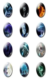 12pcs World of Wolves Glass Fridge Magnets Set da 25 mm Crystal Wolf ANIMALI CINETTO MAGNETIC FRIDIO Memo decorazioni per la casa5001471