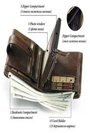 KAVIS Genuine Leather Wallet Men Coin Purse Male Cuzdan PORTFOLIO MAN Portomonee Small Mini Rfid Walet Pocket Fashion Man Vallet1147653