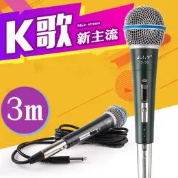 Microfones Metal 3,5 ou 6,5mm Jack Handheld Wired Dynamic Microphone Mic Clear Voice for Karaoke Music Performanc