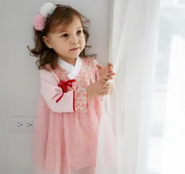 女の子039Sドレス着物の女の女の子の服2021夏の日本のスタイルドレス印刷メッシュスプライス幼児バッグ幼児幼児コスチャム2019835