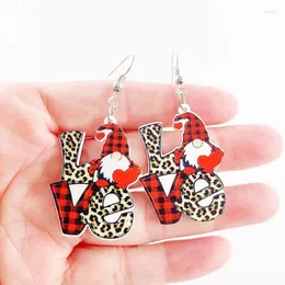 Dangle Earrings Christmas Gingerbread Man Acrylic Drop For Women Jewelry Flat Back Charms Accessories Gifts