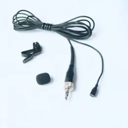 Microfones preto mini tie clipe lavalier microfone de lapela para sennheiser ew100 g2 g3 g4 transmissor de cinto sem fio
