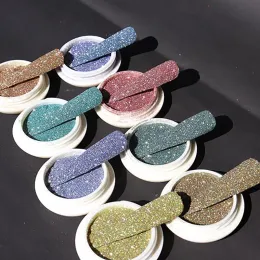 Glitter 8Colors/Set Rainbow Extra Fine Glitter,FineUltra Reflection Glitter Powder,Reflective Nail Glitter Powder Holographic Nail Dust