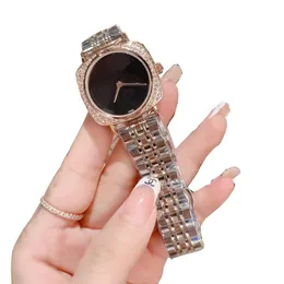 Fashion Luxury Womens Assista Designer de marca Diamond 32mm Banda de aço inoxidável Mulheres relógios de pulso para Lady Birthday Birthday Christmas Valentine's Day Day Gift