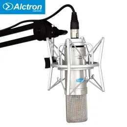 Microfones Alctron CM6MKII Profissional Microfone de gravação de condensador de diafragma de ouro de ouro para gravação de estúdio e karaokê