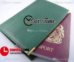 2021 Green No Boxes Rollie Leather Passport titular ou capas da carteira Super Edição Acessórios de relógio 116610 SWISSTIME9962928