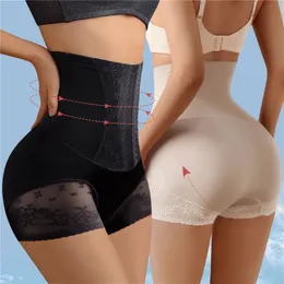 Taille Trainer Body Shaper Frauen Bauchkontrolle Unterwäsche Flat Bauchformung Höschen atmungsaktivem Eis Seidenunterhosen Slips 240407