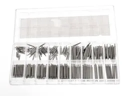 Kits de ferramentas de reparo, uma caixa de 270 peças 8mm25mm, pulseira de relógio de aço inoxidável, link, barras de mola, ferramenta silver1658925