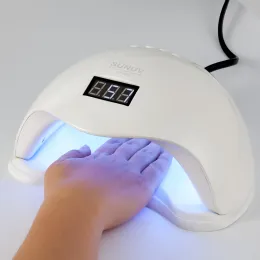 Vestidos sunuv sun5 mais 48W UV Light unhas secador para todos os géis de mãos duplas 36 leds manicure lâmpada sensor automático de baixo