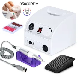 Werkzeuge professionelle Elektro -Maniküre -Nagelbohrer 35000/20000 U/min Mahlen Cutters Nail Art Nagel -Datei mit Cutter Nagel Kits Tool