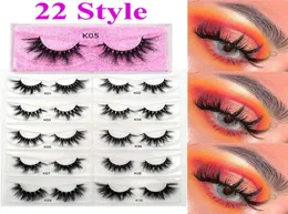 22 style norki rzęs dostawcy rzęs 100 okrucieństwa 15 mm 20 mm 25 mm 5d 6d Fałszywe rzęsy Crisscross Naturalny pełny pasek rzęs7776861