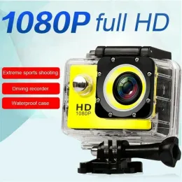 Kameralar Aksiyon Kamerası Ultra HD 1080P 2.0 inç Sualtı Su Geçirmez Kask Video Kayıt Kamera Spor Kamera DVR Kask Kameraları