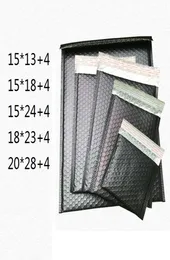 100pcslot Schwarzer Blasenpaket Bag Schwarzumschlagpaket Paketbeutel Folie Schocksicheres Bubble Mailer Geschenkverpackung Hochzeit Favorbag Mult5244756