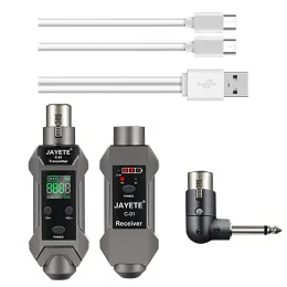 Microfones UHF Microfone sem fio Receptor Sistema de Receptor XLR Bateria Recarregável Construtiva para Microfone dinâmico