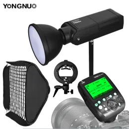 Çantalar yongnuo yn200 ttl hss açık speedlite gn60 200w 2.4g kablosuz lityum pil flaş Canon Nikon DSLR kamera