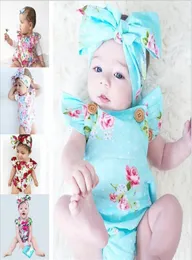 Barn berättelser barn039s kläder ins vårmodeller 02 år gammal baby onepiece romper romper sommarblommor nyfödda kläder ro2810613