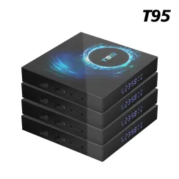 Box 4 PCS 도매 T95 T95 TV Box Android 10 Allwinner H616 16G 32G 64G ROM TVBOX 2.4G 5G WIFI HDR 6K 미디어 플레이어 세트 상단 상자