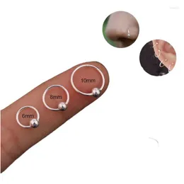 Orecchini per borchie Sterling Sier 925 per anelli del naso da donna Piercing Piercing originale di consegna di gocce di gioielli reali Otafc