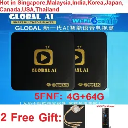 Box 2022 best smart 6k Global Ai 3FNF/5FNF hot sale in HK SG tw usa ca Korea Japan Thai Malay PK evpad 6p pro 6s evbox 6 max tv box