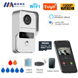 Intercomo 1080p Tuya Smart Poe Wireless Wi -Fi Video Intercom System System Video Entrada Proteção de segurança para apartamento em casa Villa