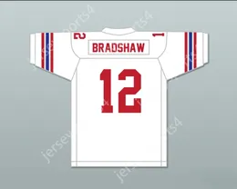 Terry Bradshaw personalizado 12 Woodlawn High School Knights Jersey de futebol branco 4 Top Stitched S-6xl