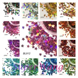 Shadow 500g 3mm Holographic Laser Star Ultrathin Sequins Decora Nail Art Glitter Mini Pet Sequin Nail Decoration Manicure Material