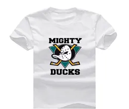 Mighty Ducks New Fashion Men039s Tshirts Camiseta curta Camisetas de algodão T Man Roupas 1432892