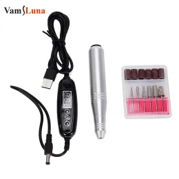 Drills Electric 35000RPM Professional Nail Drill Machine Manicure Milling Cutter Set Nail Files Drill Bits Gel Fast Polish Remover Tool