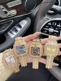 1 1 Moissanite Assista Luxury Diamond Watch Mens relógio de designer com estojo de aço preciso e alça de luxo mineral super espelho de luxo de luxo