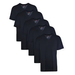 Hanes Erkekler Uzun Adam V-Neck T-Shirt (3 veya 5 seti)