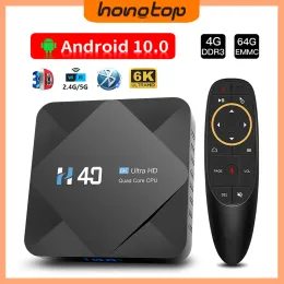 Box Hongtop Globale Version Android TV Box 10 4GB 32 GB 64 GB 2.4 5GWIFI Smart TV Box Android Media Player 6K Ultra HD Android TV Box