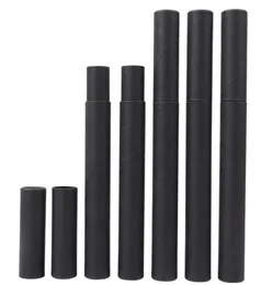 500pcslot Black Kraft Paper Incense Tube Incense Barrel Small Storage Box for pencil Joss Stick Convenient Carrying 207x21cm2444831