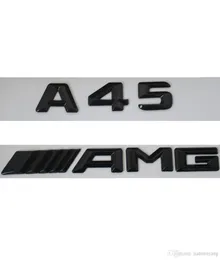 Gloss Black 3D Number Letters Prait Trunk Padge Emblem for Mercedes A45 AMG1235738