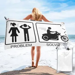 Havlu Hızlı Kuru Sorun Çözülmüş Motosiklet Temel Seyahat Hafif Ağırlık Yenilik Emici Komik