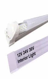 Tubos de LED 2 3 4 5 pés dc 12v 24V 36V T8 Integração Integração menor tensão do refrigerador Luzes de luminária de luminária de luminária interna para carro 7289728