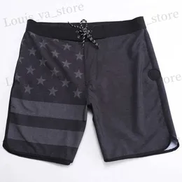 Mäns shorts nya spandex strandshorts herrar bermuda grå vattentät badstammar brädeshorts snabbstorka surfbyxor e844 T240408