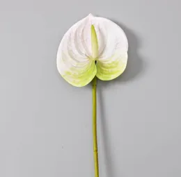 고품질 대형 실제 터치 푸 즙이 많은 안지 리움 68cm 높이 인공 anthurium 웨딩 장식 꽃 6643462