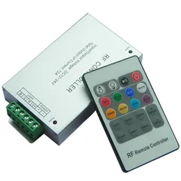 وحدة التحكم عن بُعد عالية الجودة RF DC12V24V 12A 180W 20 مفتاح عن بعد RGB SMD 5050 3528 LED Controller5434263