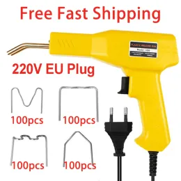 Lassers Hot Stapler 400pcs Plastic Welding Machine Bumper Repair Kit Soldering Iron For Plastic Repair Car Bumper Repair Welding Gun