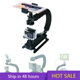 Gimbal 4in1 DSLR Camcorder Smartphone Stabilizer حامل Youtube Vlog Rig Mount من أجل GoPro DJI Osmo Action Nikon Canon iPhone