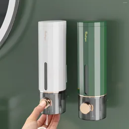 Liquid Soap Dispenser Wall Mount Icke-perforing Dispensers Hand Sanitizer Hanger Press Shower Gel Shampoo Box For Bad Bady El