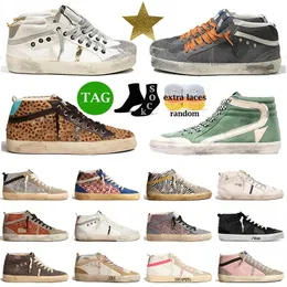 Profesjonalne męskie Złote Sneakers Mid Designer Buty des Chaussires Goose's Women Dirty Super Star Flat Ball Star Treels Obcasy Superstar Jogging Walking 35-46 EUR