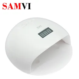 Medicin SAMVI 48W GEL LED -nagellampa Sensor Fast Curing All Gel Polish UV Lamp High Power For Nail Dryer UV LED Nail Art Manicure Tools