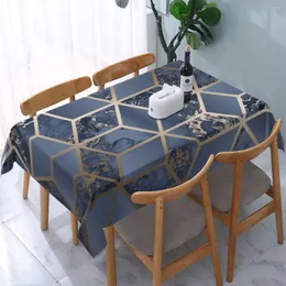 Tischtuch rechteckige Tablessenteile 40 "-44" elastische Kante abstrakte geometrische Grafikabdeckungen